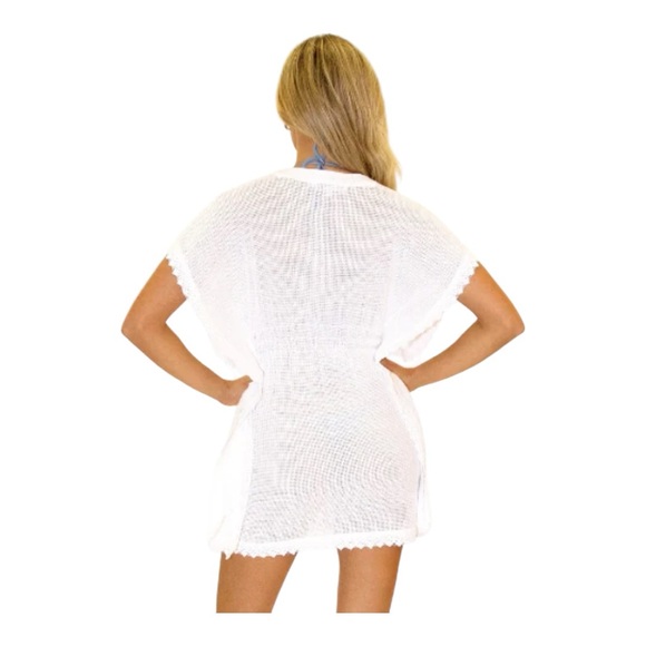 SeaSpice Resort Wear Women’s Cover-up White Size L Beach Tunic - Picture 2 of 13